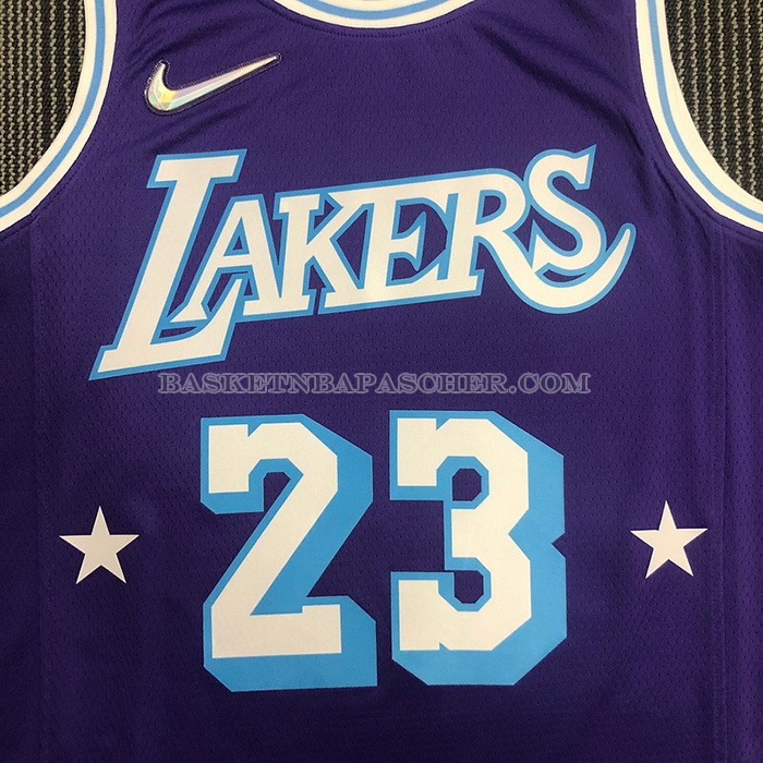 Maillot Los Angeles Lakers Kobe Bryant NO 23 Ville Edition 2021-22 Volet